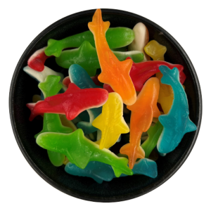 Slikbilen - Colourful Sharks