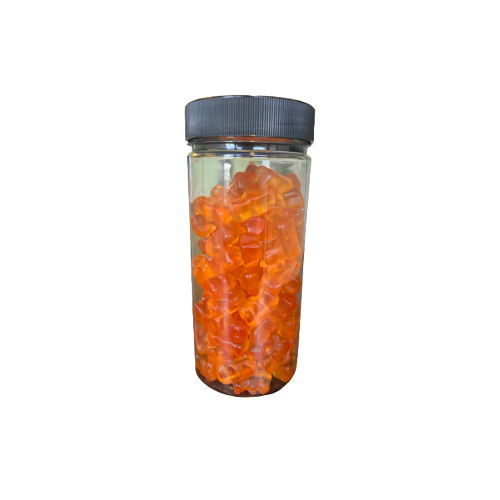 Slikrør - Orange Vingummi bamser 250g