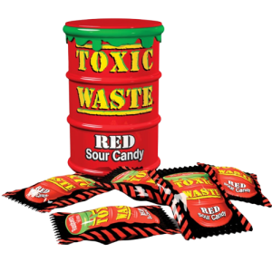 Toxic Waste Red Sour Candy Drum 42 gr.