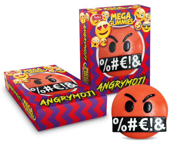 Mega Gummies Angrymoji