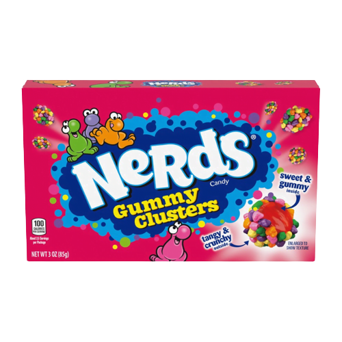 Nerds box - Gummy Clusters 85 gr.