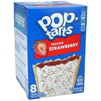 Kellogg's - Pop-Tarts Frosted Strawberry 384g