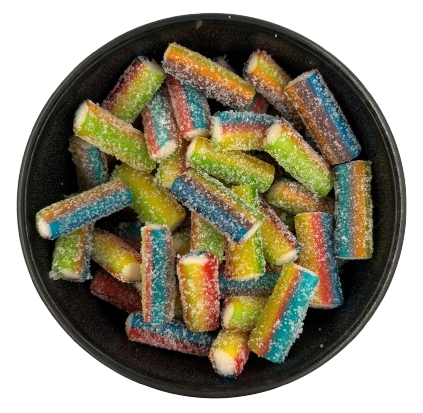 Slikbilen - Mini Sour Rainbow Pencils