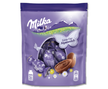 Milka - Fine Æg Alpine Mælk 90g