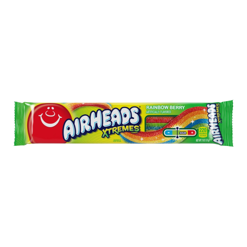Airheads - Xtremes Sour Rainbow Berry Belts 57g